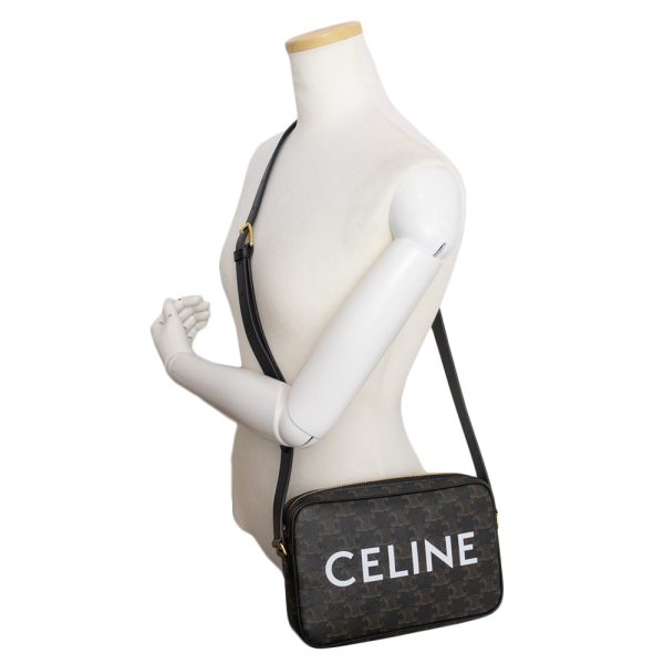 200012058019 8 Celine Medium Messenger Shoulder Bag Black