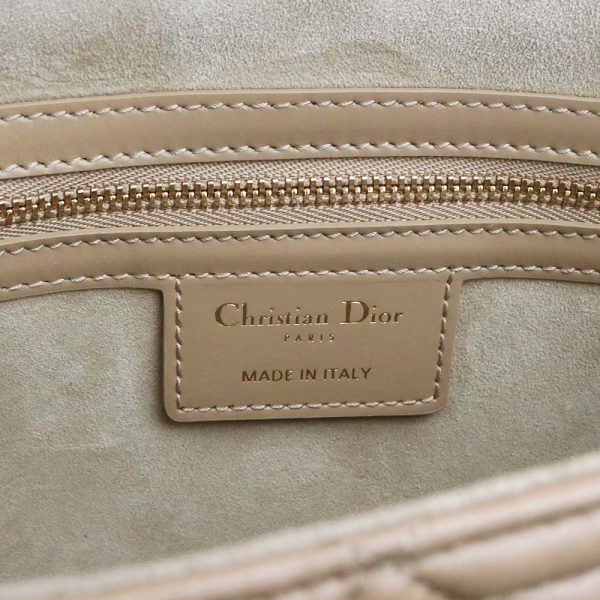 200012154019 10 Christian Dior Small Macrocanage Messenger Shoulder Bag Beige Gold