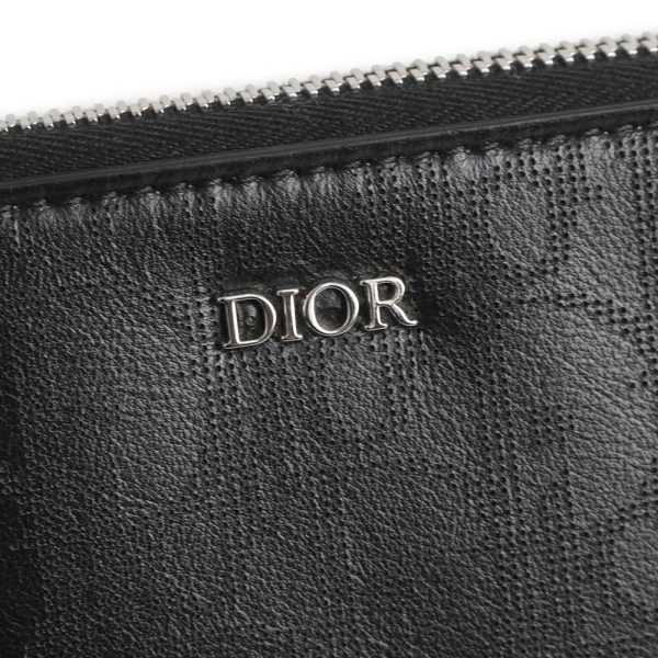 200012158019 10 Dior Olive Galaxy Clutch Bag Calf Leather Black