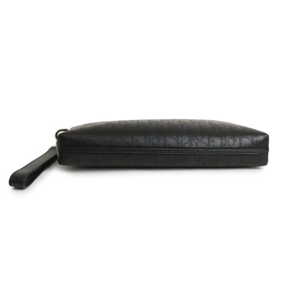 200012158019 7 Dior Olive Galaxy Clutch Bag Calf Leather Black