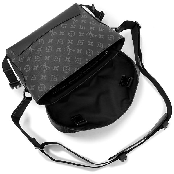 200012243019 11 Louis Vuitton Messenger Voyage PM Shoulder Bag Monogram Eclipse Black