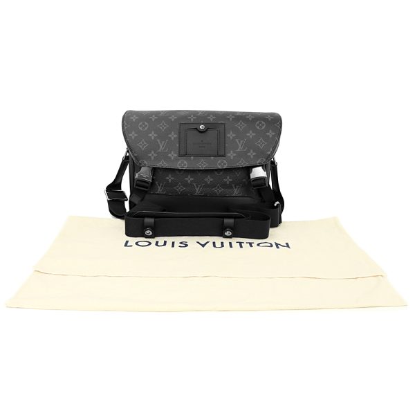 200012243019 2 Louis Vuitton Messenger Voyage PM Shoulder Bag Monogram Eclipse Black