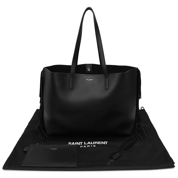 200012300019 2 Saint Laurent Paris Sack Shopping Tote Bag Black