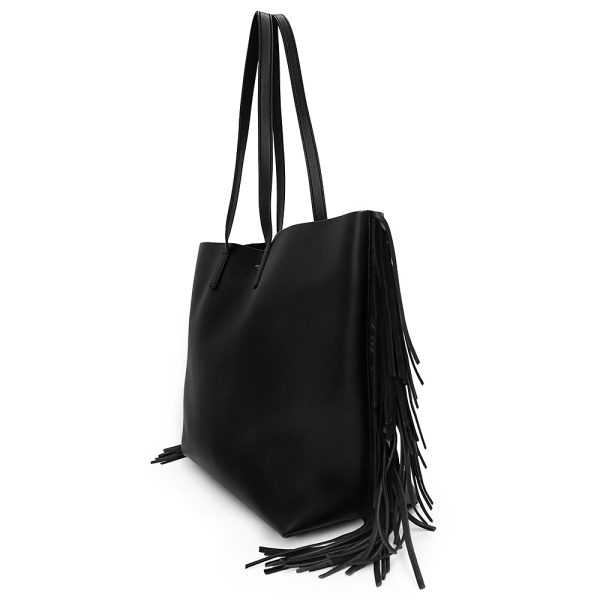 200012300019 4 Saint Laurent Paris Sack Shopping Tote Bag Black