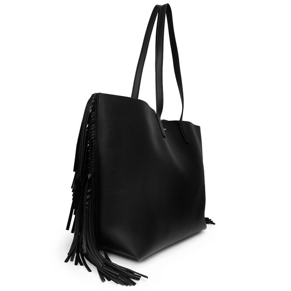 200012300019 5 Saint Laurent Paris Sack Shopping Tote Bag Black