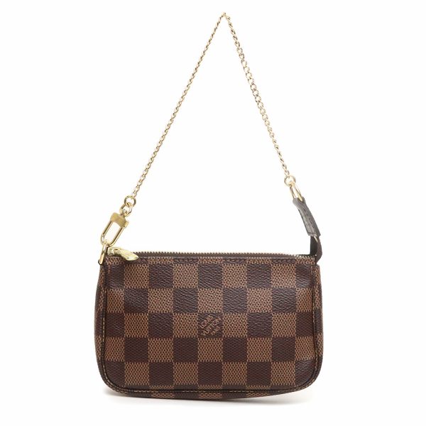 200012316019 Louis Vuitton Mini Pochette Chain Handbag Brown