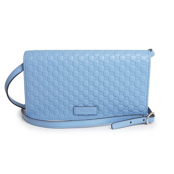 200012334019 Gucci 2way Clutch Shoulder Wallet Light Blue