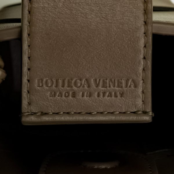 200012377019 8 Bottega Veneta Mini Shoulder Pouch Leather Gray Brown