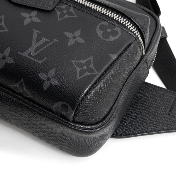 200012380019 12 LOUIS VUITTON Outdoor Waist Bag Monogram Eclipse Leather Noir Black