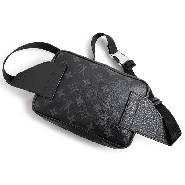 200012380019 6 LOUIS VUITTON Outdoor Waist Bag Monogram Eclipse Leather Noir Black