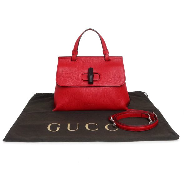 200012587019 2 Gucci Shoulder Handbag Crossbody Leather Red