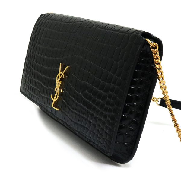 200012609019 5 Saint Laurent Monogram Chain Shoulder Leather Black