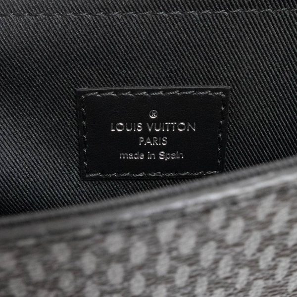 200012616019 10 Louis Vuitton Studio Messenger Bag Damier Graphite Black Leather