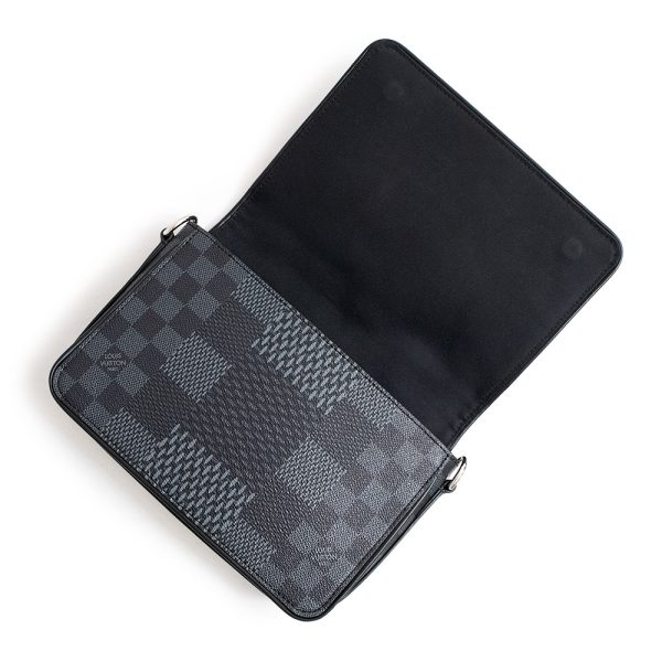 200012616019 3 Louis Vuitton Studio Messenger Bag Damier Graphite Black Leather