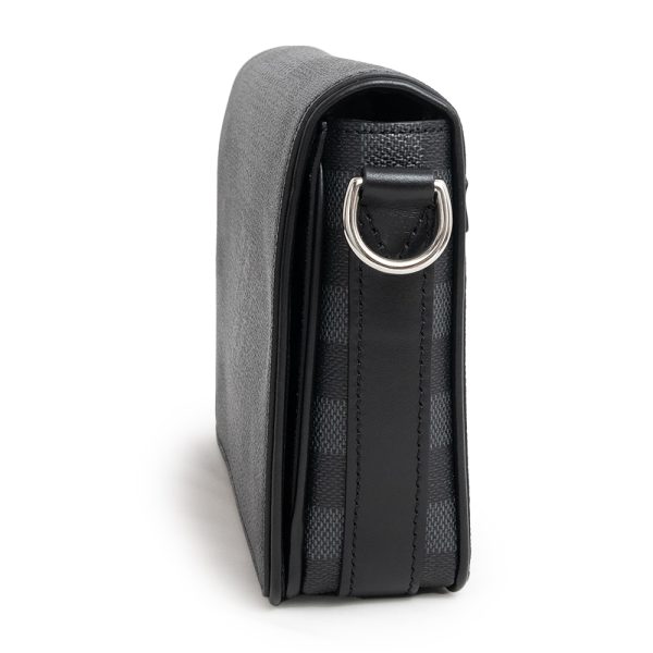 200012616019 6 Louis Vuitton Studio Messenger Bag Damier Graphite Black Leather