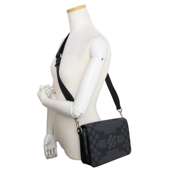 200012616019 9 Louis Vuitton Studio Messenger Bag Damier Graphite Black Leather
