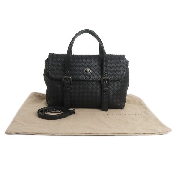 200012654019 2 Bottega Veneta Turnlock 2way Shoulder Bag Black