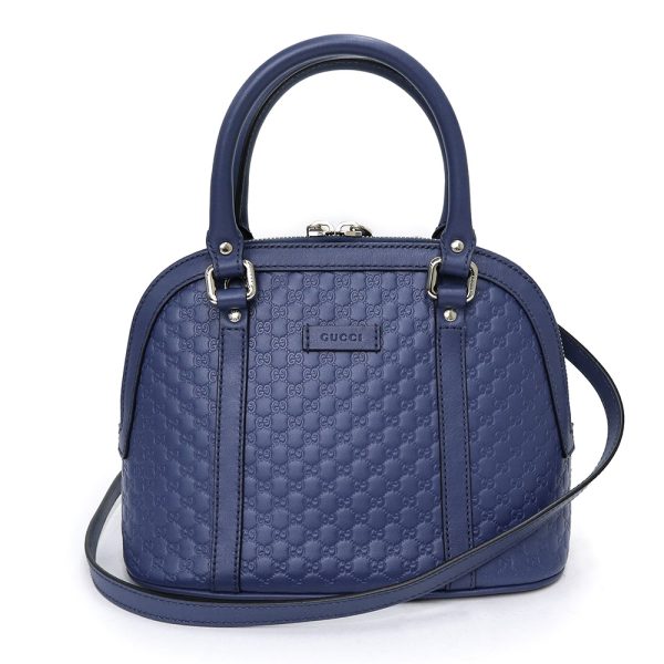 200012794019 Gucci Mini Shoulder Handbag Crossbody Leather Blue