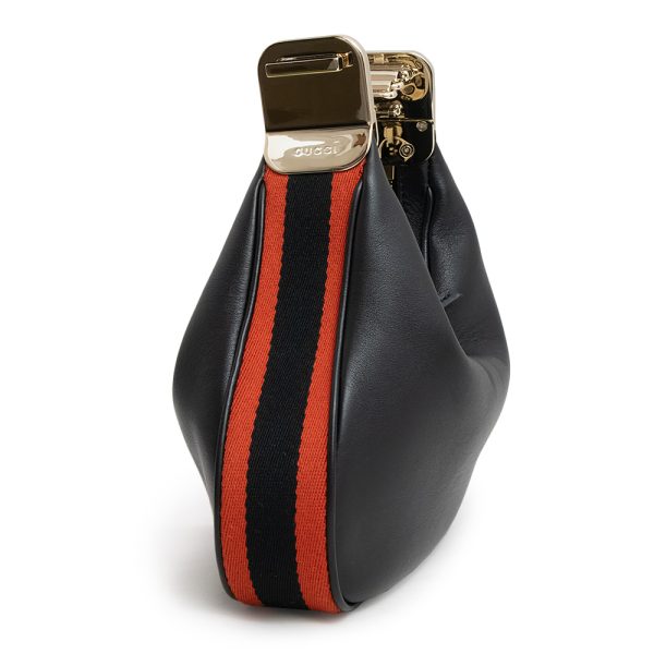 200012820019 4 GUCCI Attach Small Shoulder Bag Crossbody Leather Black