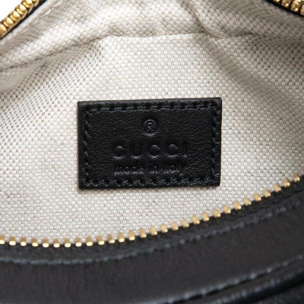 200012820019 9 GUCCI Attach Small Shoulder Bag Crossbody Leather Black
