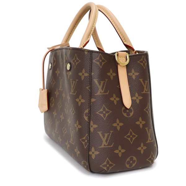 200012874019 5 Louis Vuitton Montaigne Shoulder Handbag Diagonal Monogram Brown Gold