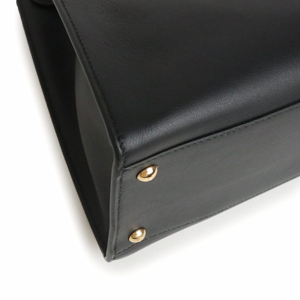 200012899019 10 Fendi Peekaboo X Tote Small Shoulder Handbag Calfskin Black