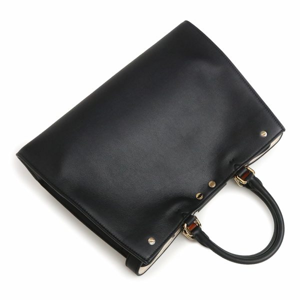 200012899019 6 Fendi Peekaboo X Tote Small Shoulder Handbag Calfskin Black