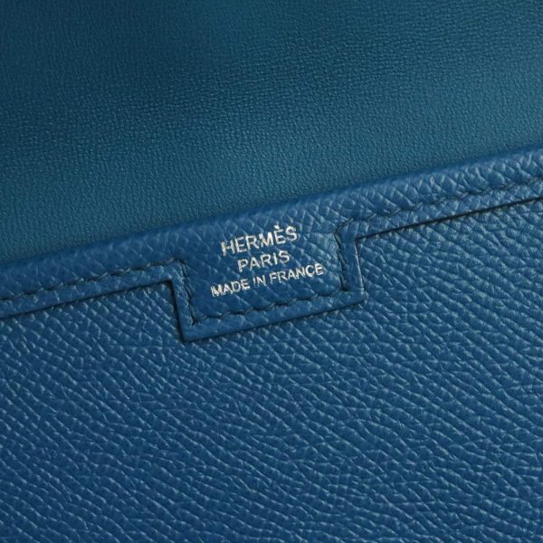 200012946019 9 Hermes Jige Elan 29 Second Clutch Bag Vaux Epson Leather Blue