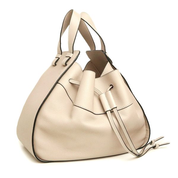 200012965019 4 LOEWE Hammock Drawstring Shoulder Soft Grain Calf Light Brown