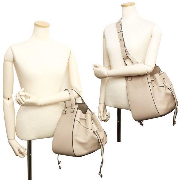 200012965019 8 LOEWE Hammock Drawstring Shoulder Soft Grain Calf Light Brown