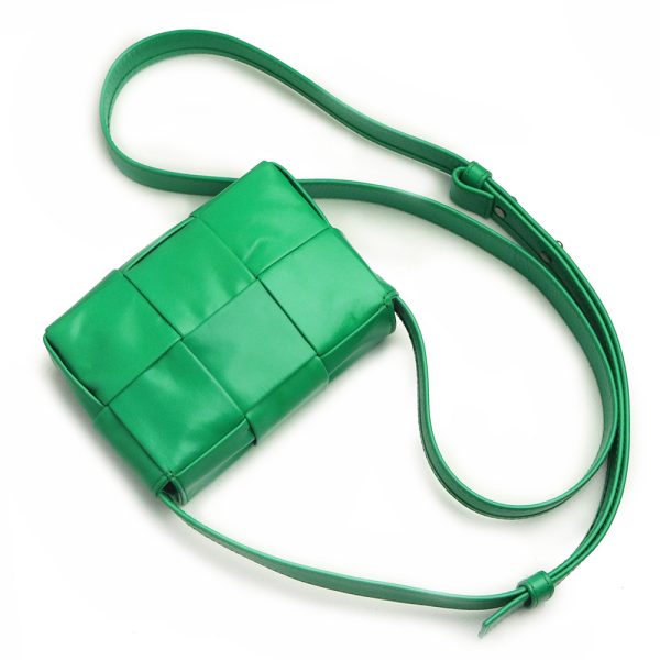 200012966019 7 Bottega Veneta Candy Cassette Shoulder Bag Green