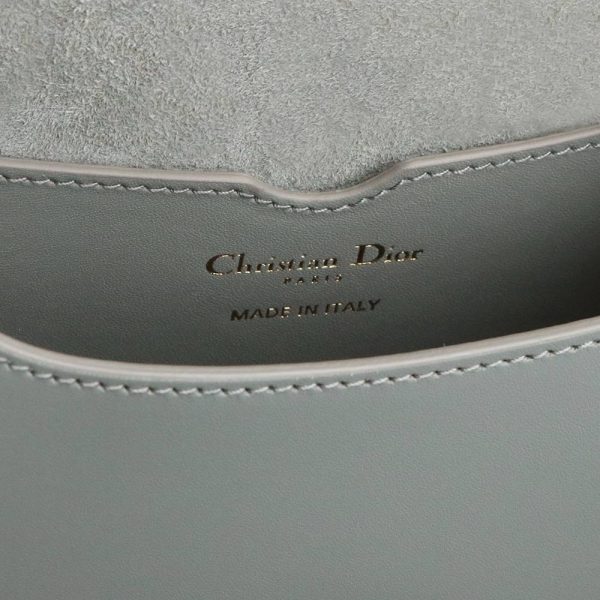 200012975019 9 Christian Dior Bobby Small 30 Montaigne Shoulder Bag Calf Leather Gray