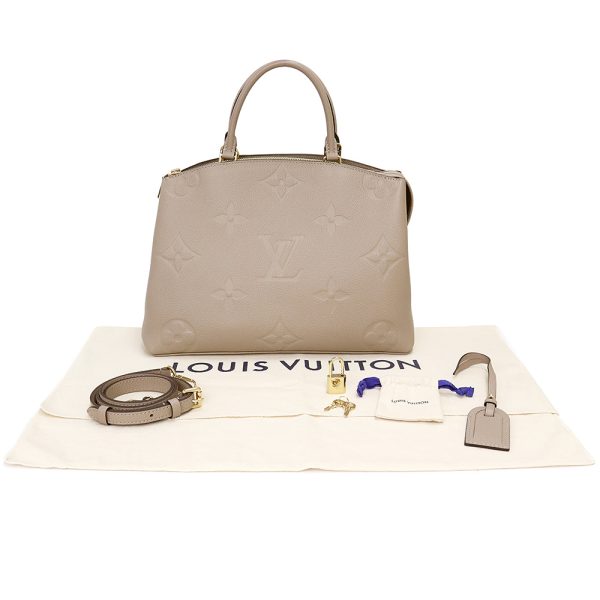200013023019 2 Louis Vuitton Grand Palais Monogram Shoulder Handbag Tourtrail Beige