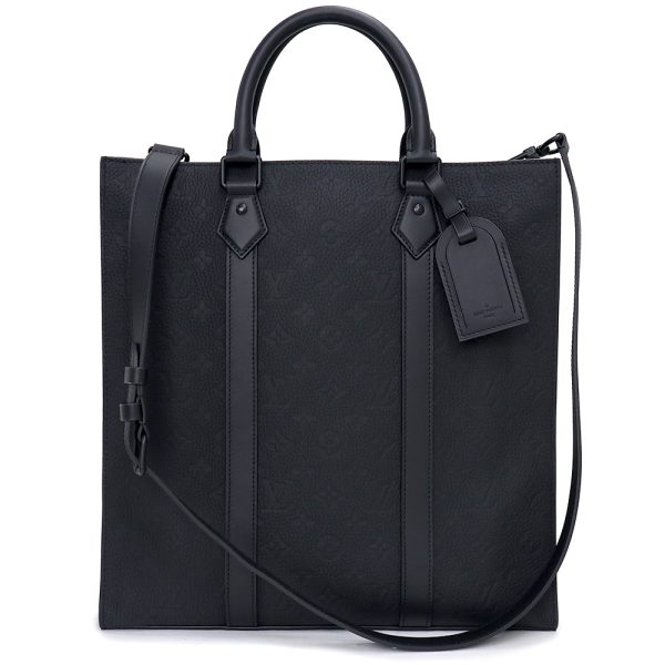 200013028019 Louis Vuitton Sac Pla 2way Shoulder Handbag Monogram Taurillon Noir