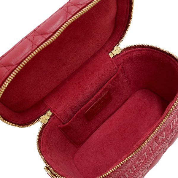 200013113019 3 Dior Vanity Shoulder Bag Lambskin Leather Red