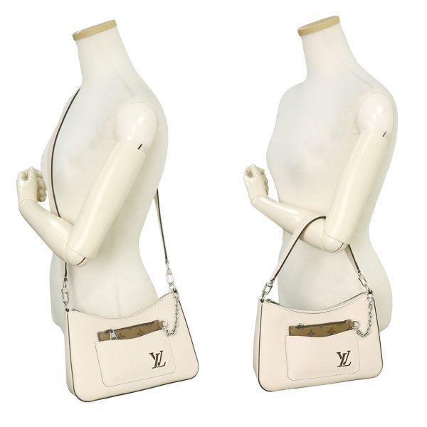 200013120019 8 Louis Vuitton Marel Shoulder Handbag Epi Leather Quartz Silver
