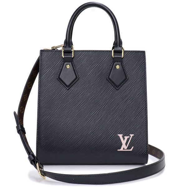 200013141019 Louis Vuitton Sac Plat BB Shoulder Handbag Epi Leather Black