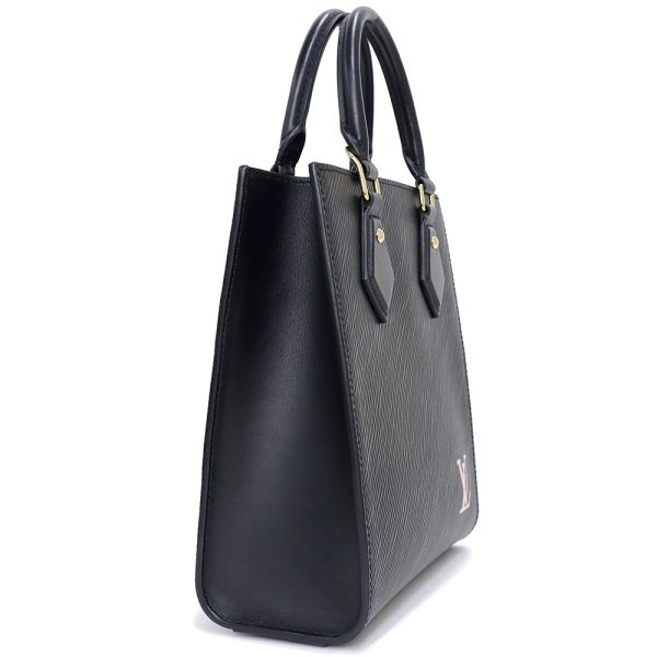 200013141019 4 Louis Vuitton Sac Plat BB Shoulder Handbag Epi Leather Black