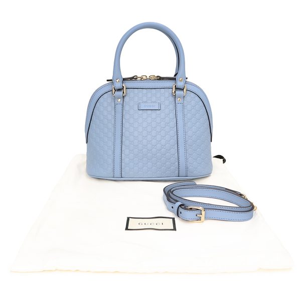 200013148019 2 Gucci Mini Shoulder Handbag Leather Light Blue