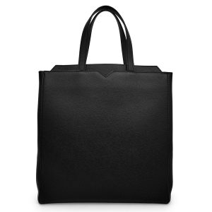 200013150019 Valextra V North Tote Handbag Soft Leather Black