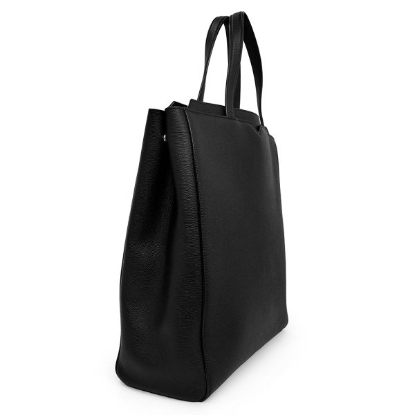 200013150019 4 Valextra V North Tote Handbag Soft Leather Black