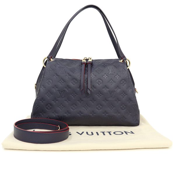 200013153019 2 Louis Vuitton Ponthu Shoulder Handbag Monogram Empreinte Marine Rouge