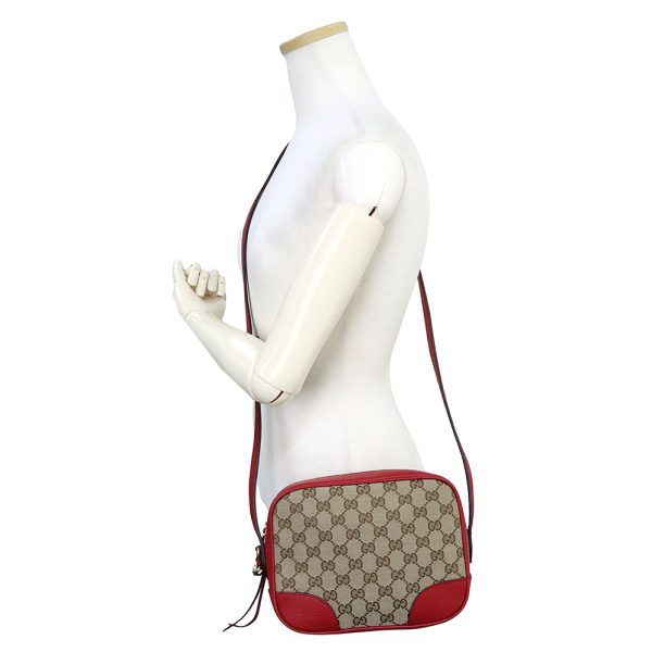 200013238019 8 Gucci Shoulder Bag Crossbody GG Leather Beige Red