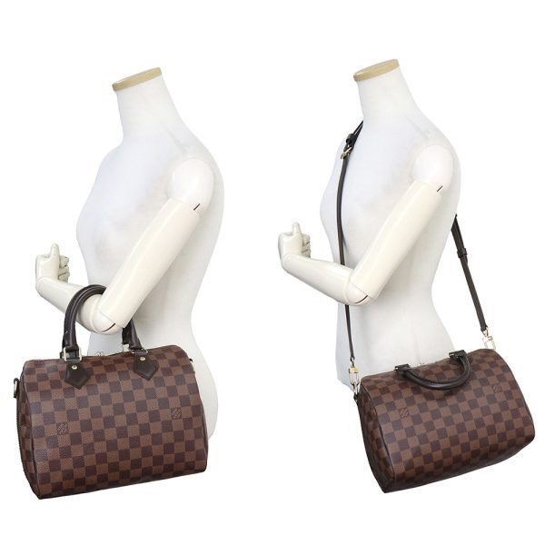 200013251019 8 LOUIS VUITTON Speedy bandouliere 25 Crossbody Damier Brown