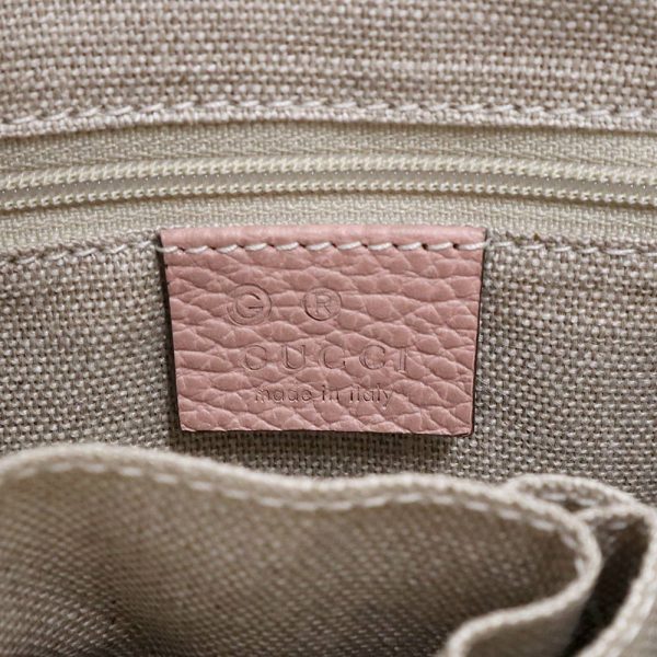 200013260019 8 Gucci Mini Shoulder GG Canvas Leather Beige Pink