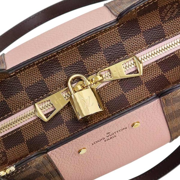 200013290019 11 Louis Vuitton Jersey Tote Bag Damier Magnolia Pink Brown