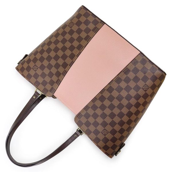200013290019 6 Louis Vuitton Jersey Tote Bag Damier Magnolia Pink Brown