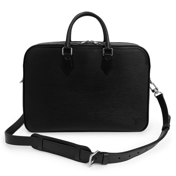 200013295019 LOUIS VUITTON Dandy Briefcase Leather Shoulder Crossbody Noir Black