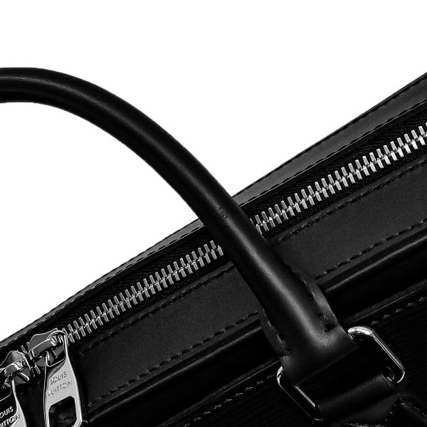 200013295019 12 LOUIS VUITTON Dandy Briefcase Leather Shoulder Crossbody Noir Black