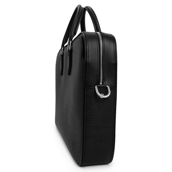 200013295019 3 LOUIS VUITTON Dandy Briefcase Leather Shoulder Crossbody Noir Black
